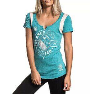 AMERICAN FIGHTER Women's T-Shirt S/S MASSACHUSETTS
